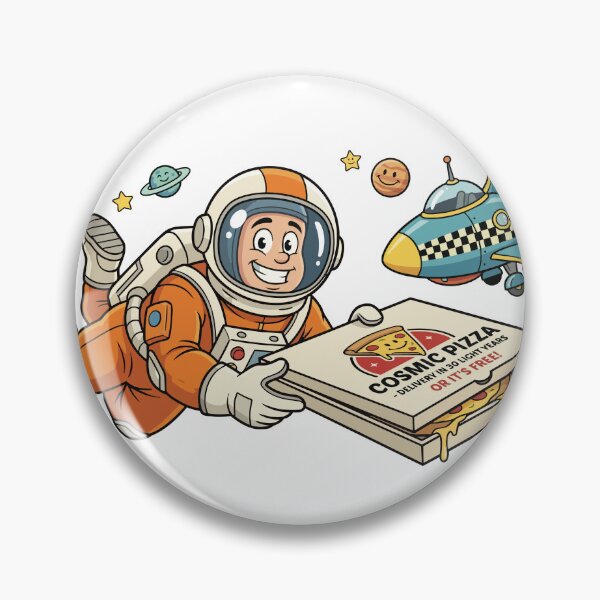 Item preview, Funny Astronaut Pizza Delivery in Space designed and sold by PixelCatalyst.
