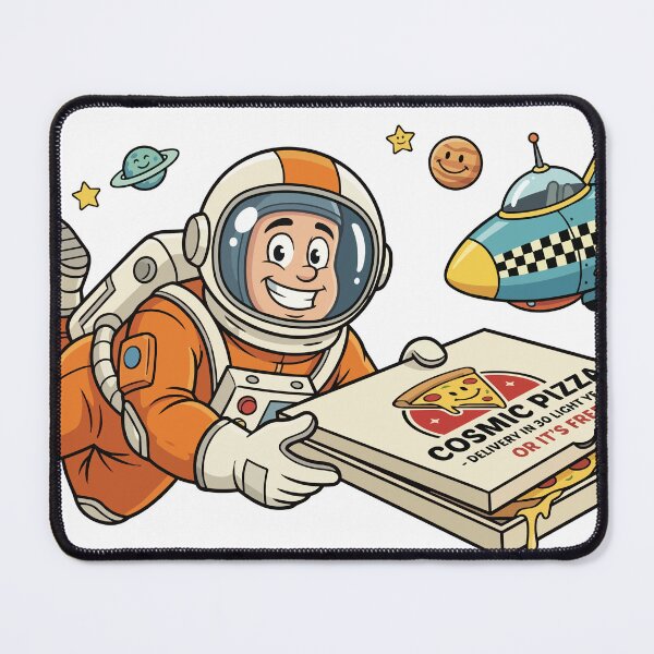 Item preview, Funny Astronaut Pizza Delivery in Space designed and sold by PixelCatalyst.