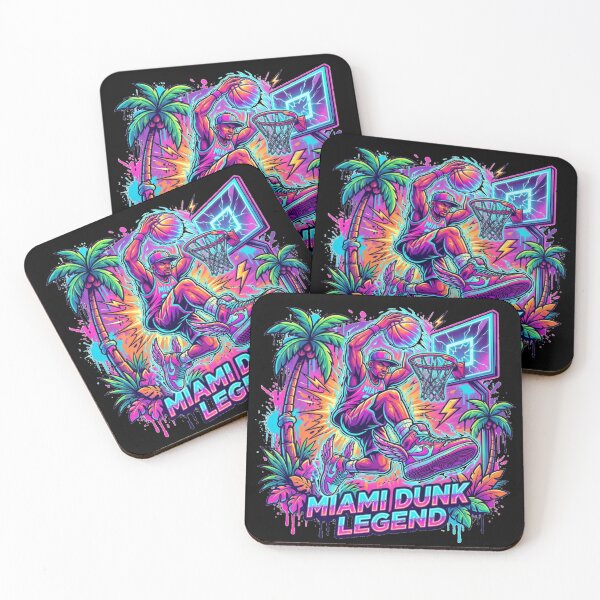 Item preview, Miami Dunk Legend – Neon Street Art Basketball Pop Art Design designed and sold by PLUSHIWORLDtm.