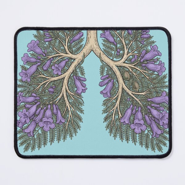Item preview, Floral Lungs Botanical Jacaranda Flower Art designed and sold by d247.