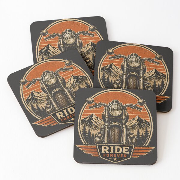 Item preview, Ride Forever – Vintage Motorcycle Heritage Badge designed and sold by JustResultsCo.