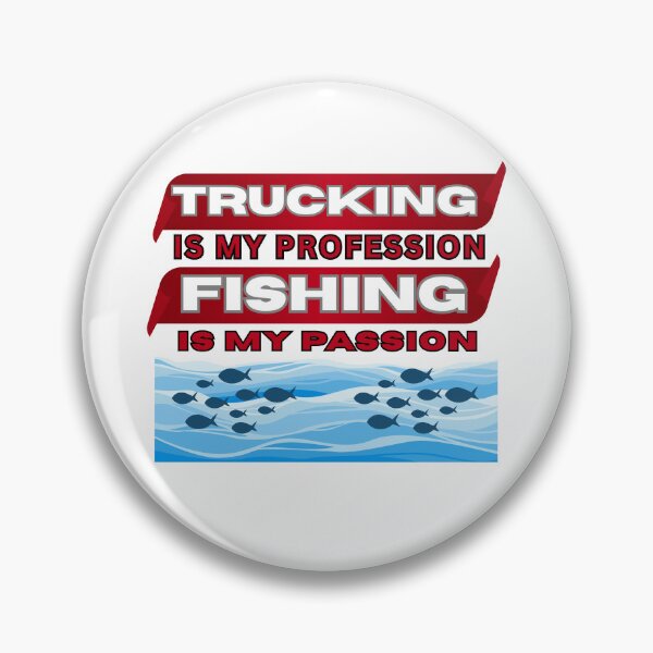 Item preview, Trucking is My Profession Fishing is My Passion - Funny Truck Driver Fisherman designed and sold by zelvoc-wear.