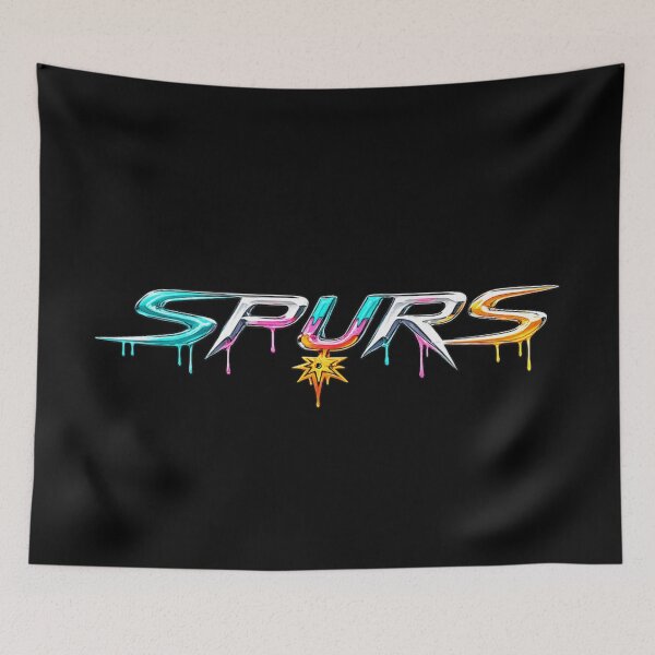 Item preview, San Antonio Basketball Spurs Liquid Chrome Drip Neon Y2K Metallic Font designed and sold by NgumohaLanke.
