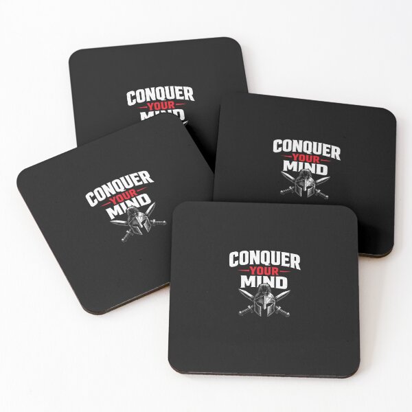 Item preview, Conquer Your Mind Spartan Motivation Design designed and sold by Wild Horizon Studio.