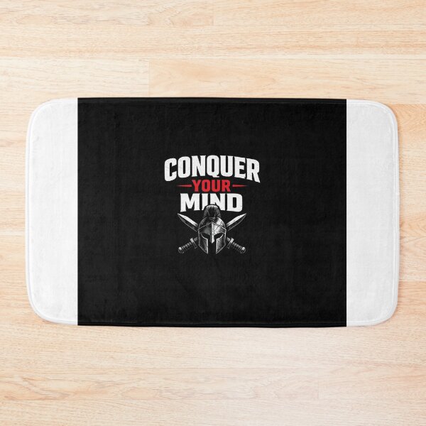 Item preview, Conquer Your Mind Spartan Motivation Design designed and sold by Wild Horizon Studio.