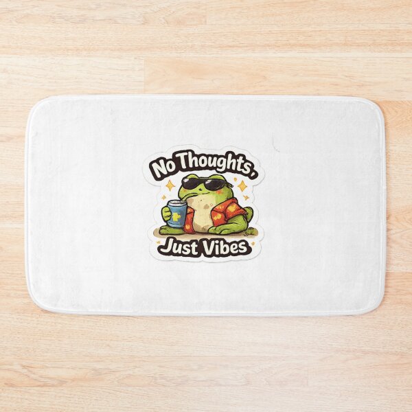 Item preview, No Thoughts Just Vibes Retro Aesthetic Sticker designed and sold by Jyotisima8929.