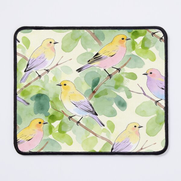 Item preview, Colorful Goldfinch Watercolor Pattern designed and sold by wissal.studio.