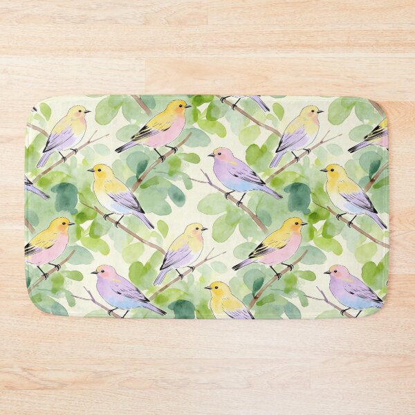 Item preview, Colorful Goldfinch Watercolor Pattern designed and sold by wissal.studio.