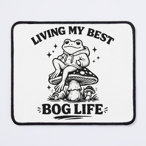 Item preview, Living My Best Bog Life Frog Mushroom Cottagecore Shirt designed and sold by BlackBoneArt.