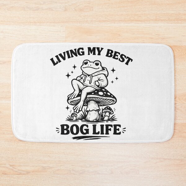 Item preview, Living My Best Bog Life Frog Mushroom Cottagecore Shirt designed and sold by BlackBoneArt.