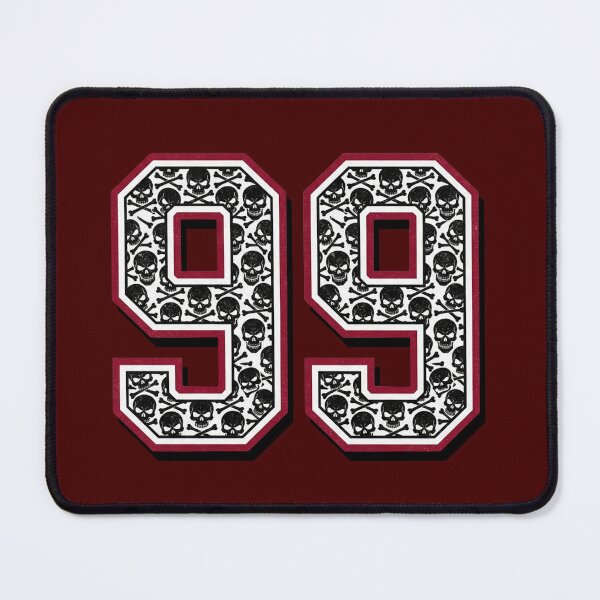 Artikelvorschau, Oldskull Zahlenkollektion Nr. 99: Oldskull Totenköpfe Muster Nummer 99 Varsity entworfen und verkauft von NO BEAVER NO PUNK.