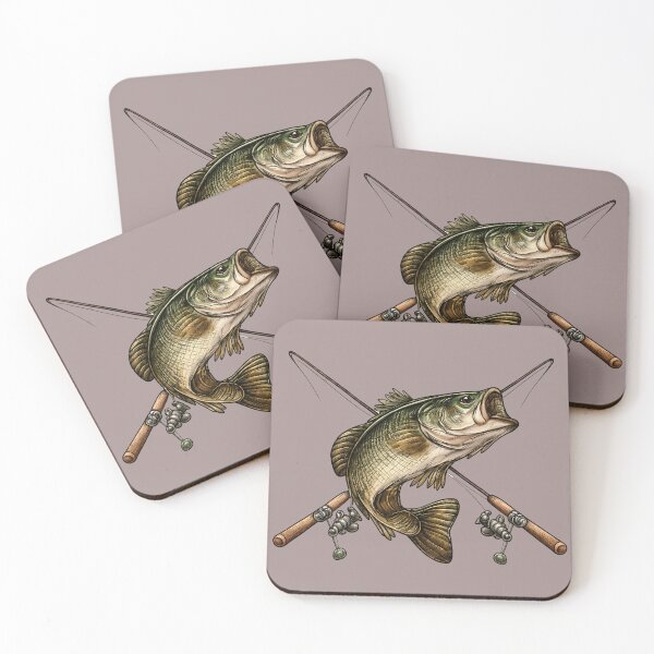 Item preview, Fisherman Art for Bass Fishing Lovers designed and sold by Art Beyond The Brush.
