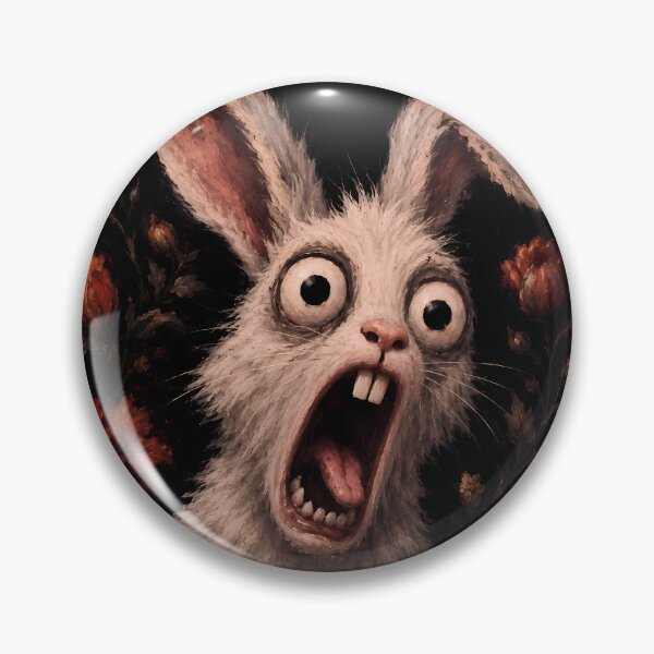 Item preview, Crazy Screaming Rabbit Horror Art designed and sold by VitSArt.