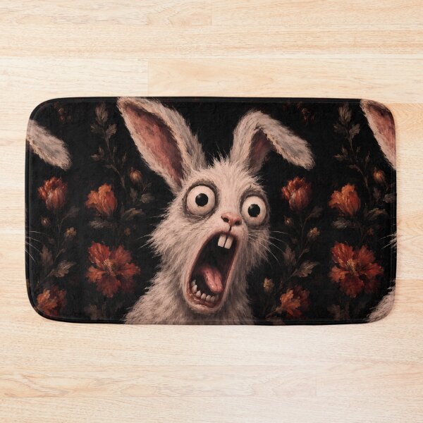 Item preview, Crazy Screaming Rabbit Horror Art designed and sold by VitSArt.