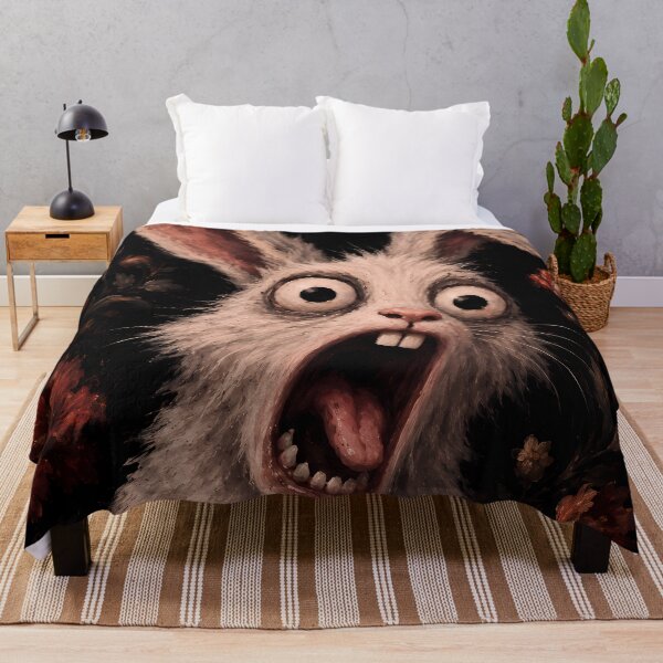 Item preview, Crazy Screaming Rabbit Horror Art designed and sold by VitSArt.