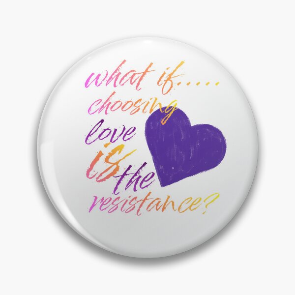 Item preview, Love is the resistance purple heart designed and sold by making it groovy. .