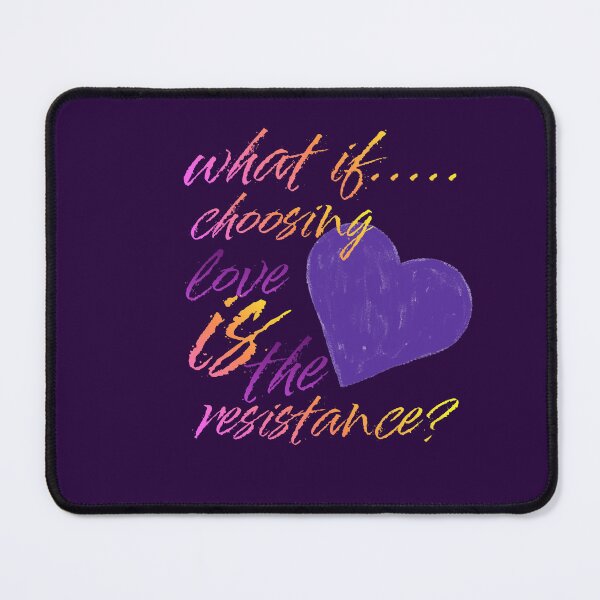 Item preview, Love is the resistance purple heart designed and sold by making it groovy. .