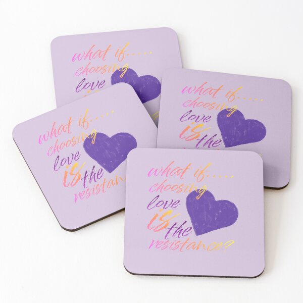 Item preview, Love is the resistance purple heart designed and sold by making it groovy. .
