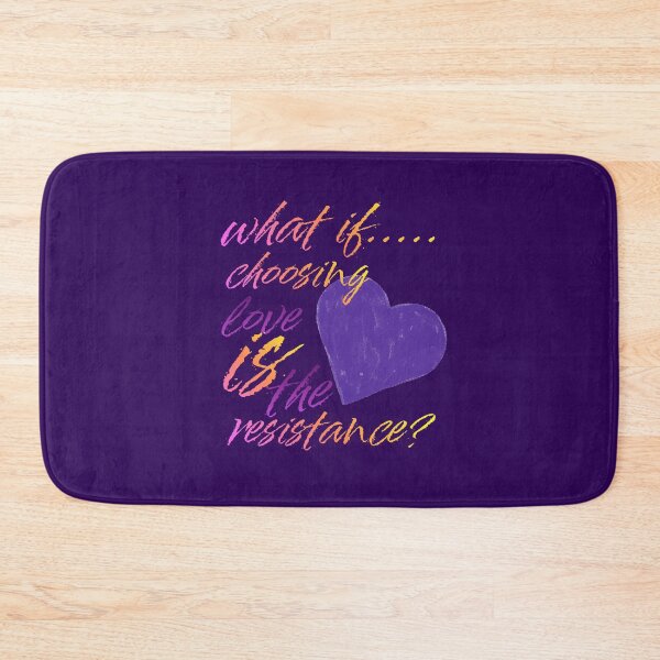 Item preview, Love is the resistance purple heart designed and sold by making it groovy. .