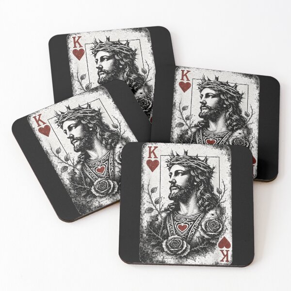 Item preview, Vintage King Of Hearts Jesus Christ Crown Of Thorns Playing Card designed and sold by NgumohaLanke.