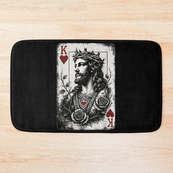 Item preview, Vintage King Of Hearts Jesus Christ Crown Of Thorns Playing Card designed and sold by NgumohaLanke.