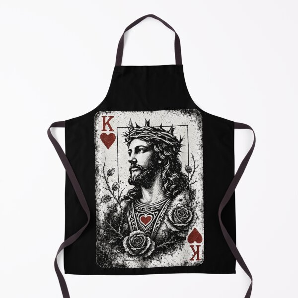 Item preview, Vintage King Of Hearts Jesus Christ Crown Of Thorns Playing Card designed and sold by NgumohaLanke.