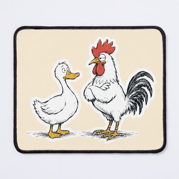 Item preview, Friends TV Show Chick and Duck Fan Art | Joey and Chandler Pet Duo Retro Funny Sitcom designed and sold by TheStephanieRome.