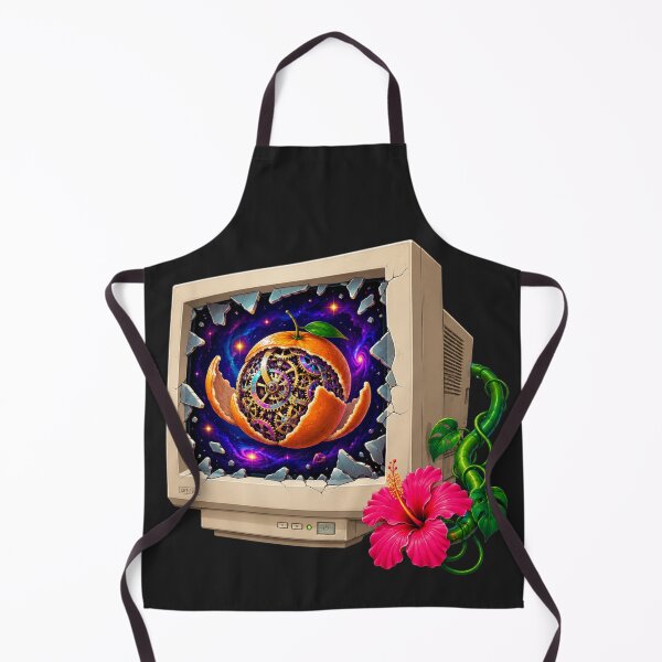 Item preview, Surreal Cosmic Bloom Vintage Tech Art designed and sold by MarVan-Prints.