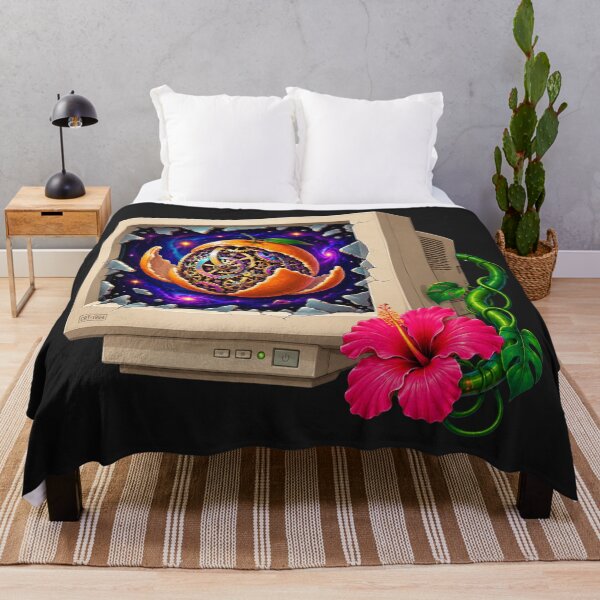 Item preview, Surreal Cosmic Bloom Vintage Tech Art designed and sold by MarVan-Prints.