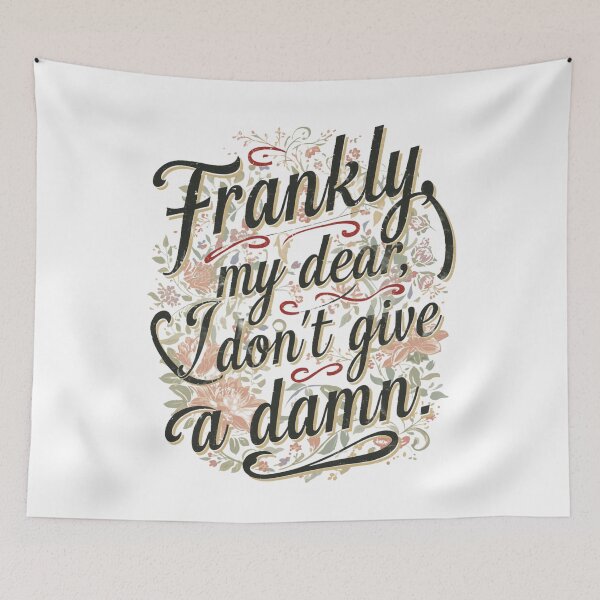 Item preview, Frankly, my dear, I don't give a damn. designed and sold by whatthefoxsays.