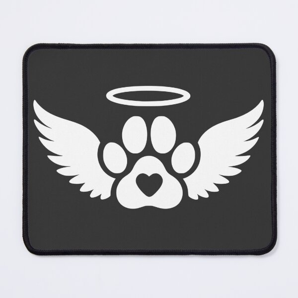 Item preview, Angel Wings Paw Print Memorial designed and sold by Corvoria.