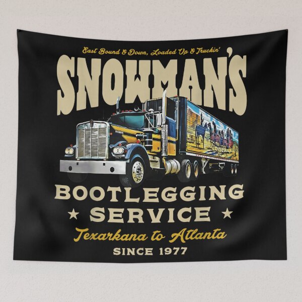 Item preview, Snowmans Bootlegging Service Vintage Trucking Movie Quote Texarkana To Atlanta Graphic designed and sold by NgumohaLanke.