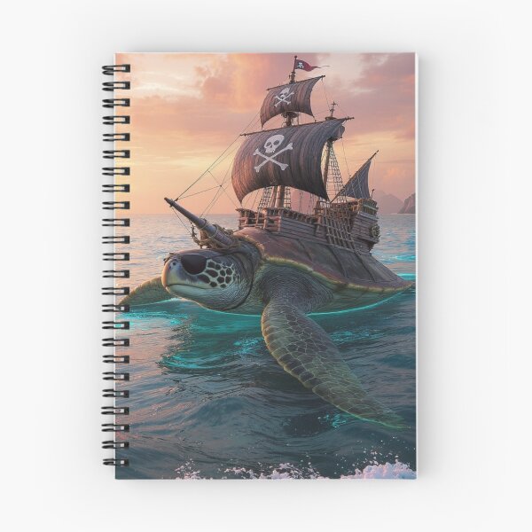 Item preview, Sea Turtle Pirate Print designed and sold by Lichentroupe63.