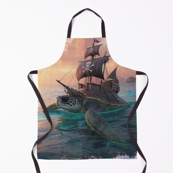 Item preview, Sea Turtle Pirate Print designed and sold by Lichentroupe63.