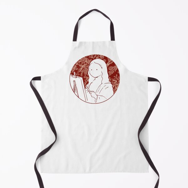 Item preview, Mona Lisa Cute Illustration In Red designed and sold by FarieArt.