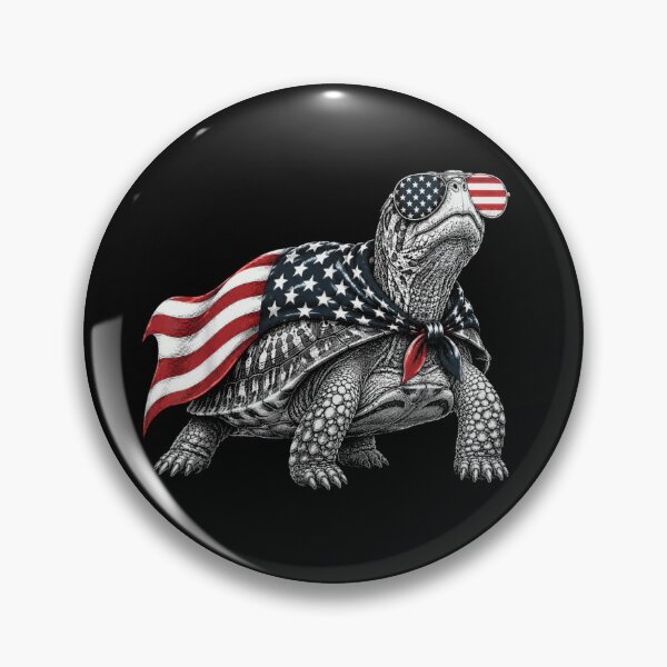 Item preview, American Flag Cape Turtle Patriotic US Soldier Memorial Day Animal Art designed and sold by PhocoNibict.