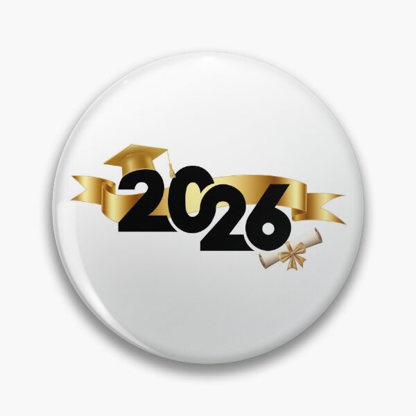 Item preview, Graduate 2026 (Offset) with Gold Graduation Hat & Gold Ribbon designed and sold by jeweleddesigns.