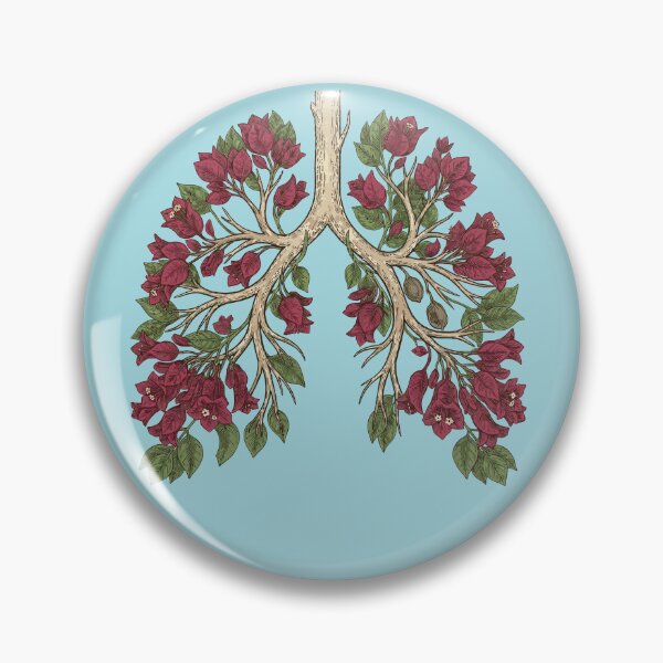 Item preview, Botanical Lungs Floral Respiratory System Art designed and sold by d247.