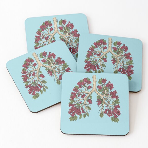 Item preview, Botanical Lungs Floral Respiratory System Art designed and sold by d247.