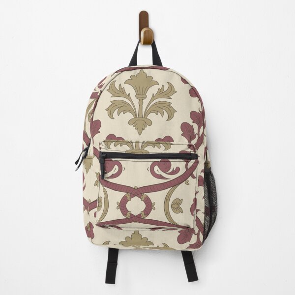 Item preview, Ornate Renaissance Fleur-de-Lis Pattern | Maroon Gold Baroque Seamless Repeat designed and sold by Midnight Veil Designs.