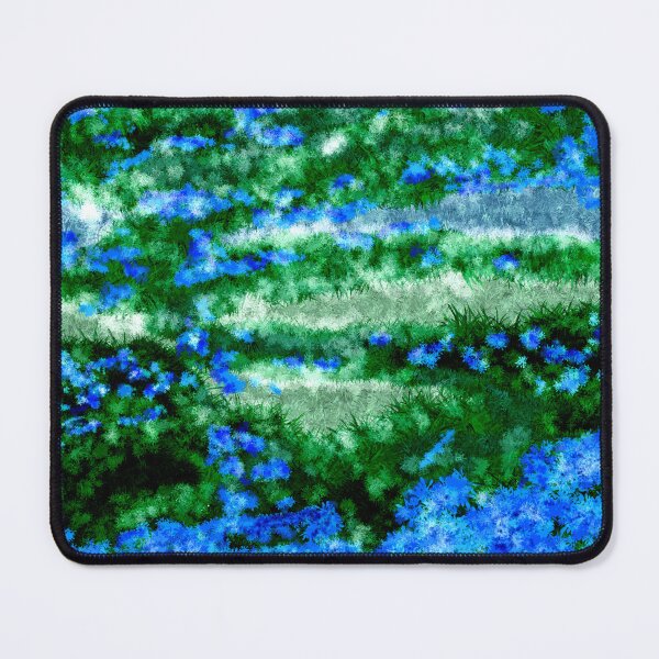 Item preview, Blue Wildflower Meadow Path | Dreamy Nature Landscape Digital Painting designed and sold by BanonoBee.