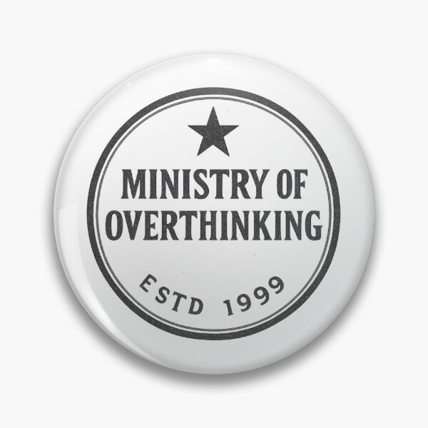 Item preview, Ministry of Overthinking ESTD 1999 Vintage Stamp Logo designed and sold by Oddifys.