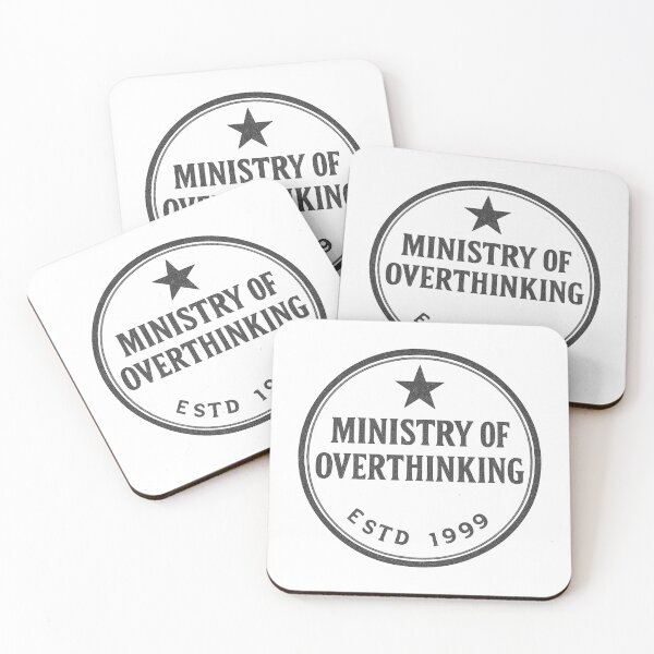Item preview, Ministry of Overthinking ESTD 1999 Vintage Stamp Logo designed and sold by Oddifys.