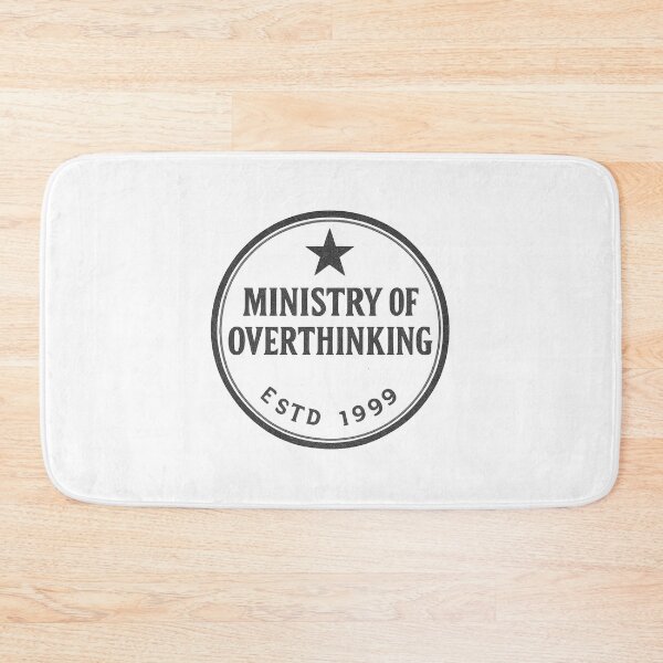 Item preview, Ministry of Overthinking ESTD 1999 Vintage Stamp Logo designed and sold by Oddifys.