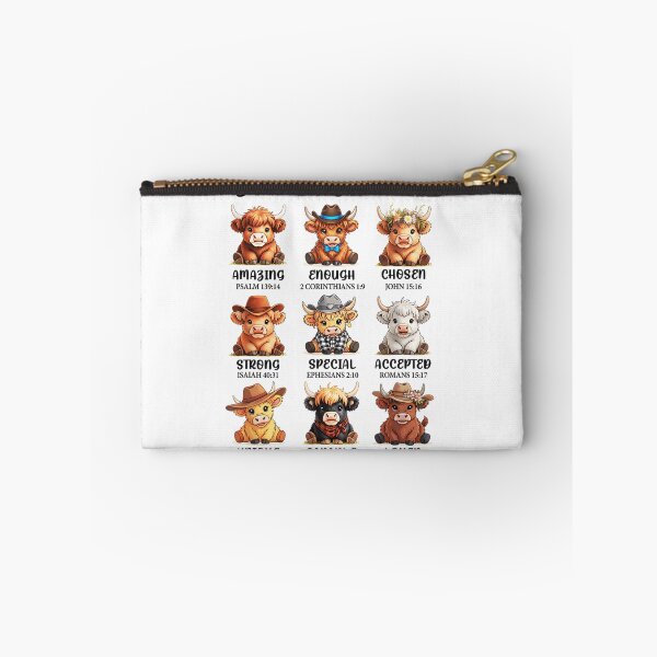 Item preview, God Says I Am Bible Verse Highland Cows Cute Christian Cowgirl designed and sold by PhocoNibict.