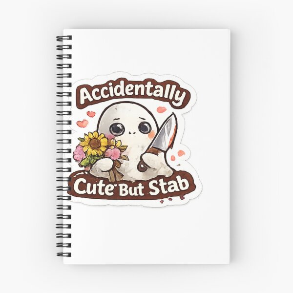 Item preview, Accidentally Cute But Stabby Ghost Sticker | Funny Spooky Halloween Design designed and sold by Jyotisima8929.