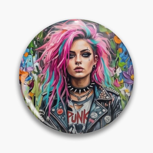 Item preview, Beautiful woman in punk style designed and sold by PP&RAINBOW SHOP.