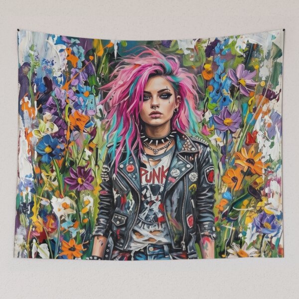 Item preview, Beautiful woman in punk style designed and sold by PP&RAINBOW SHOP.