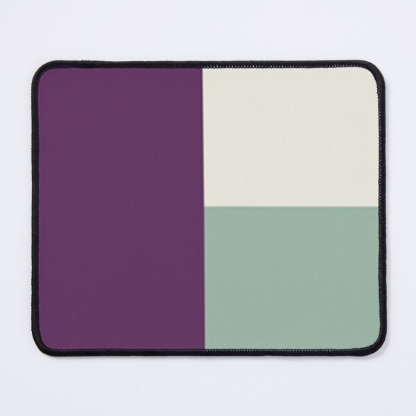Item preview, AUBERGINE PURPLE, MUTED GREEN and CREAM 3 CHECKERS designed and sold by RachelMacht.