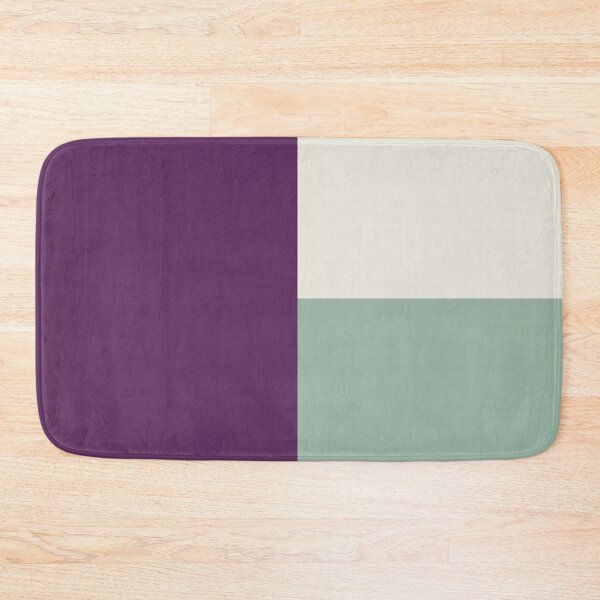 Item preview, AUBERGINE PURPLE, MUTED GREEN and CREAM 3 CHECKERS designed and sold by RachelMacht.